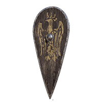 Hawk Crest Wooden Shield